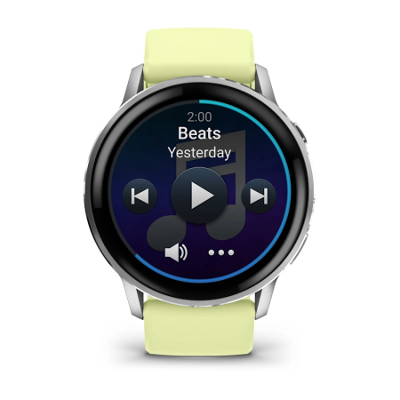 Garmin Venu 4 - 45 mm - Gümüş Sarı Silikon Kayışlı - 5
