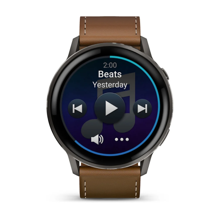 Garmin Venu 4 - 45 mm - Kahverengi Deri Kayışlı - 4