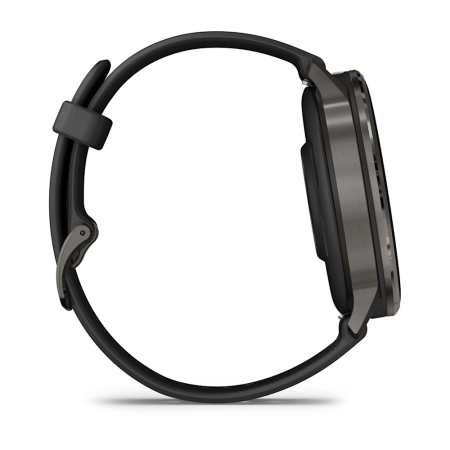 Garmin Venu 4 - 45 mm - Siyah Silikon Kayışlı - 5