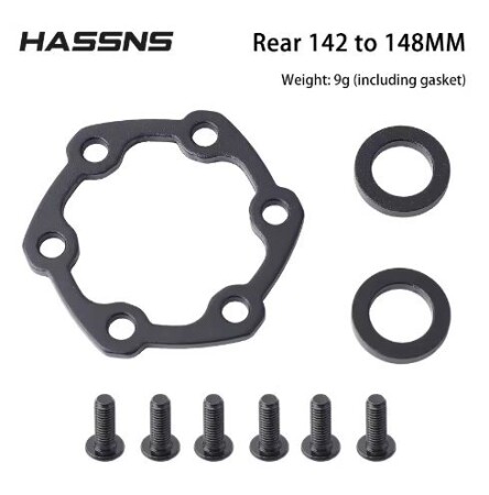 HASSNS Göbek Disk Adaptörü Arka 12x142mm 148mm Dönüştürmesine sağlar Boost - 7