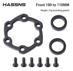 HASSNS Göbek Disk Adaptörü Ön 15x100mm 110mm Dönüştürmesine sağlar Boost - 6