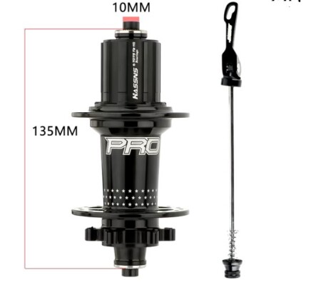 HASSNS Pro7 Arka Göbek 36 Delik Siyah - 2