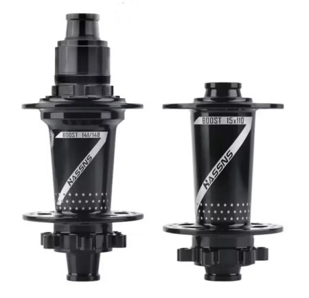 HASSNS Pro7 Boost Sram XD 110X15 Ön - 148X12 Arka Göbek Seti 32 Delik Siyah - 1