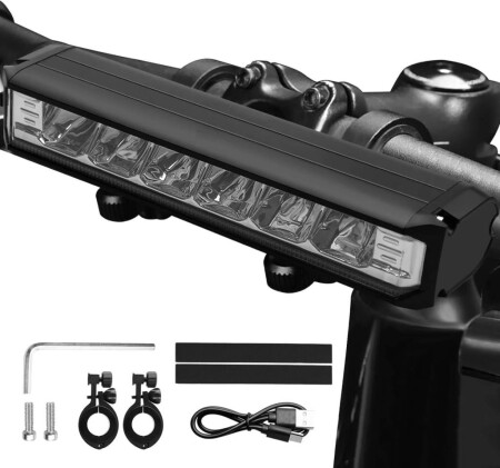 İmpact Beam - 6 Usb Şarjlı 1400lm Bisiklet Ön Işık Far - 2