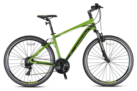Kron TX 150 Hidrolik Disk 28 Jant 24 Vites 16 inç Bisiklet Mat Haki Yeşil - 1