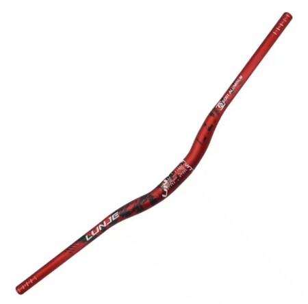 Lunje All Ride Açılı 9mm Gidon Kırmızı 31.8mm - 1