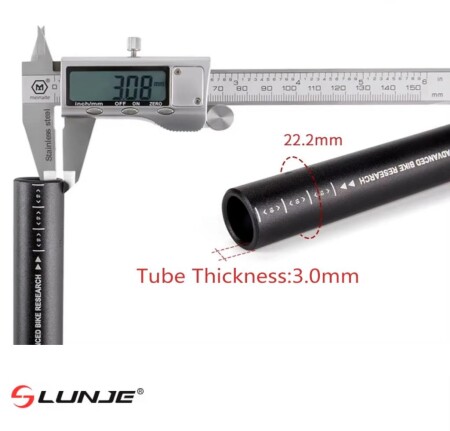 Lunje All Ride Açılı 9mm Gidon Kırmızı 31.8mm - 5