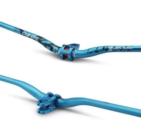 Lunje All Ride Açılı 9mm Gidon Mavi 31.8mm - 4