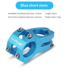 Lunje Bisiklet Gidon Boğazı 31.8mm Mavi - 4