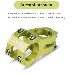 Lunje Bisiklet Gidon Boğazı 31.8mm Yeşil - 2