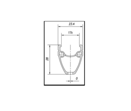 Mach1 M550 Jant Çemberi 28-29 Alüminyum 28 Delik - 2