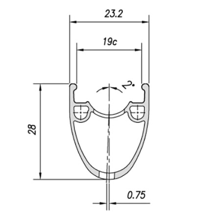 Mach1 Pulse M570 Jant Çemberi 28-29 Alüminyum 32 Delik - 2