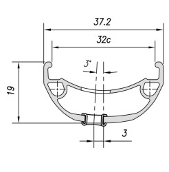 Mach1 TRUCKY 32  29'' Jant Çemberi 32 Delik Disk Fren Siyah Yüzüklü - 7
