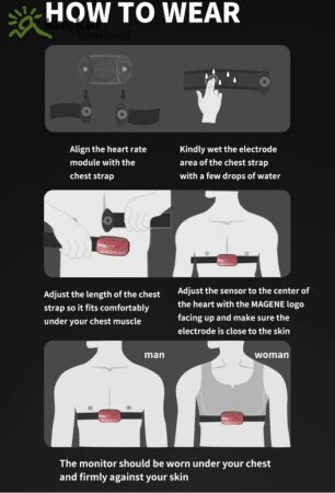 Magene H603 Göğüs Nabız Bandı ANT+ ve Bluetooth - Beyaz - 6