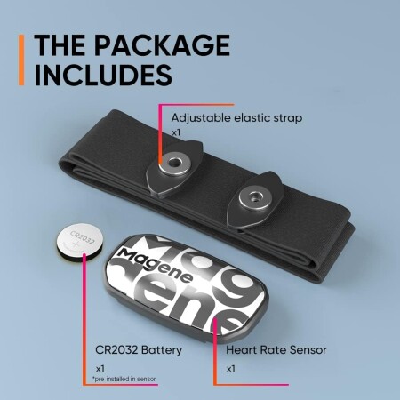 Magene H603 Göğüs Nabız Bandı ANT+ ve Bluetooth - Beyaz - 9