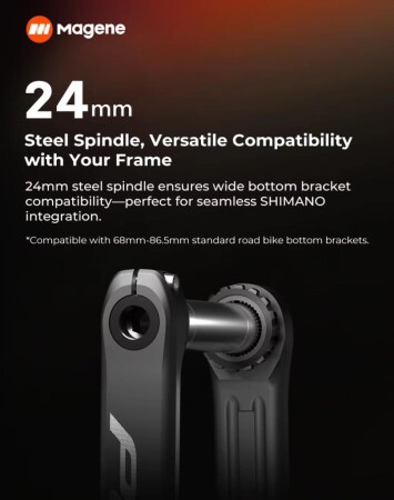 Magene PES P515 Powermetre Aynakol 167.5mm - 9