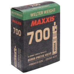 Maxxis 700x23-32C Welter Weight İnce Sibop İç Lastik  FV 80mm