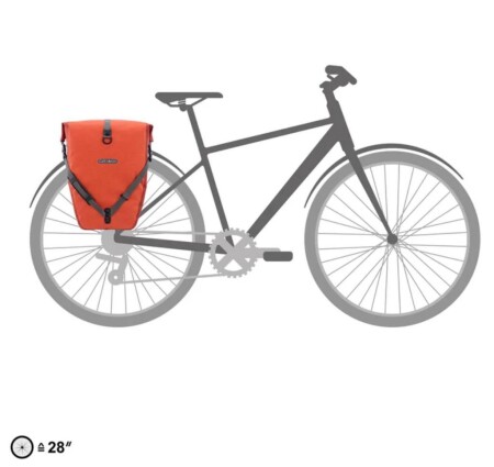 Ortlieb F5205 Back-Roller Plus Arka Bisiklet Çanta 40L Salsa - Dark Chili QL2.1 - 8