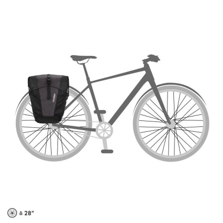 Ortlieb F5251 Back-Roller XL Plus Arka Bisiklet Çanta 70L Granit-Siyah - 8
