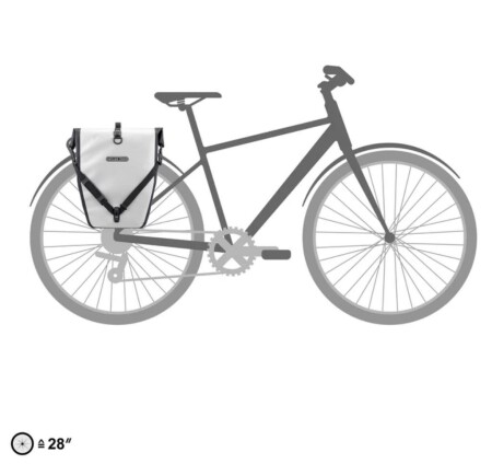 Ortlieb F5300 Back-Roller Arka Bisiklet Çanta 40L Beyaz-Siyah QL2.1 - 8