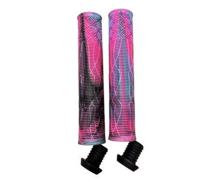 Ovela Bisiklet Elcik Uzun 165mm Pembe-Siyah-Mavi - 2