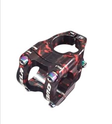 Ovela Bisiklet Gidon Boğazı 31.8mm Siyah-Kırmızı Desenli