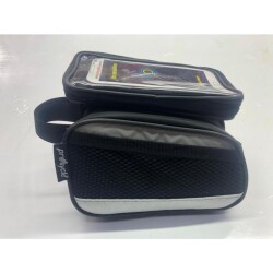 Procycle PC-250 Kadro Üstü Heybe Çanta Telefonluklu Gümüş