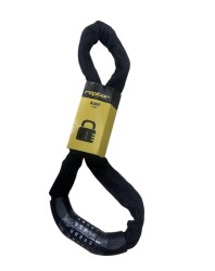 Raptor Bisiklet Zincir Kilit 5 Şifreli 90cm - 6 mm Kalınlık