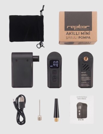 Raptor Mini Usb Şarjlı Pompa 120psi D15-04 - 7