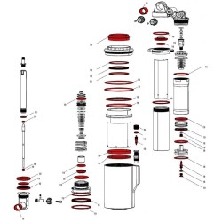 RockShox Kage Full Servis Kiti - 3