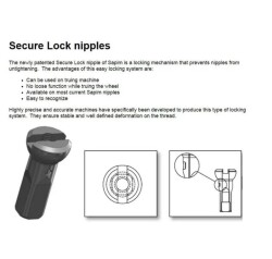 Sapim Jant Tel Başlığı Polyax Brass Secure Lock - 3