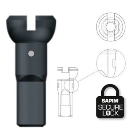 Sapim Jant Tel Başlığı Polyax Brass Secure Lock - 4