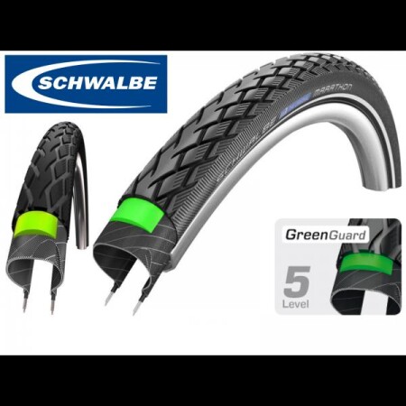 Schwalbe Marathon Green Guard Dış Lastik(5 -Seviye) 700X28 Korumalı Lastik - 1