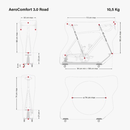 Scicon AEROCOMFORT 3.0 Yol Bisikleti Taşıma Çantası - 3