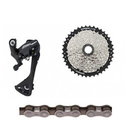 Shimano Acera RD-M3020 8 Vites Arka Aktarıcı+CS-HG400 11-40T Cn-HG40 Zincir Kaset Ruble Seti