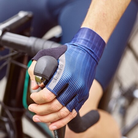 Shimano Advanced Race Mavi Kısa Eldiven Beden XL - 3