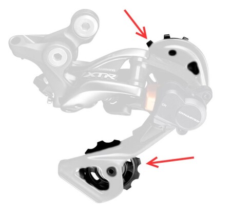 Shimano XTR RD-M9000/M9050 Arka Vites Makarası - Pulley Seti - 2