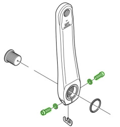 Shimano Aynakol Sol Kol Vidası M6X19mm  - 2