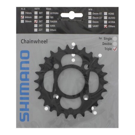 Shimano Aynakol Yaprak Acera FC-M391 / M430   64mm BCD 26T - 1