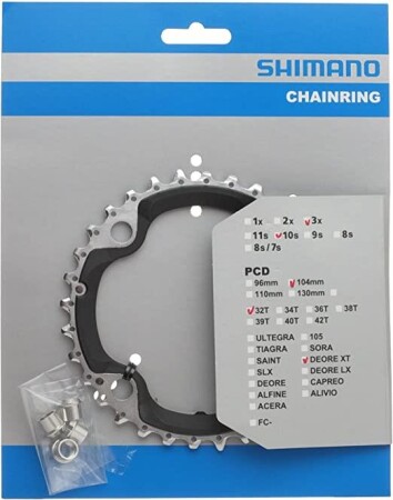 Shimano Aynakol Yaprak Deore XT FC-M780 / FC-M770  104mm BCD 32T - 2
