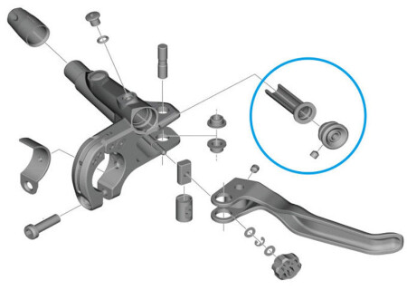 Shimano BL-M9120 / 8100 / 7100  Fren Kolu Yağ Diyafram - 4