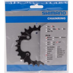 Shimano Deore FC-M590 / FC-M591  104mm BCD 26T Orta Yaprak Dişlisi - 1