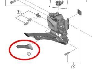 Shimano FD-R8000-FD-R5801-FD-R7000-RX400 Skid Plate Zincir Koruma Plakası - 3