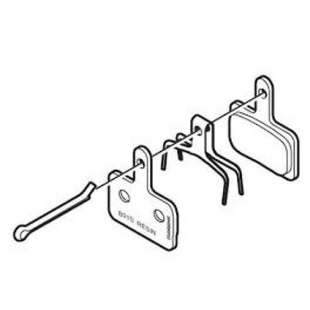 Shimano Organik Disk Fren Balatası B05S-RX  - 4