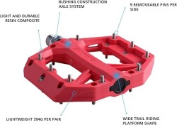 Shimano Pedal Mtb PD-GR400 Platform Kırmızı - 6