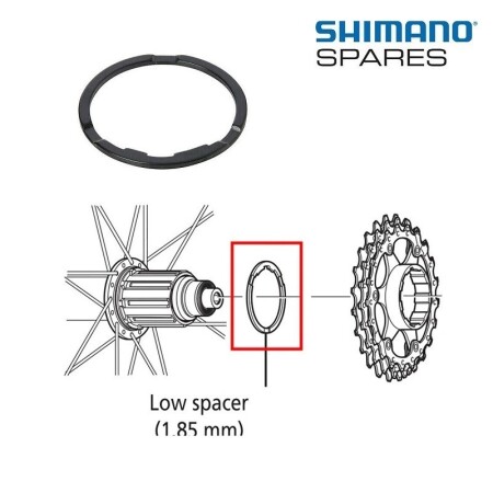 Shimano Ruble Arkası Pul Spacer 1.85mm - 2