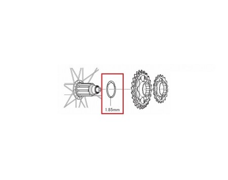 Shimano Ruble Arkası Pul Spacer 1.85mm - 3