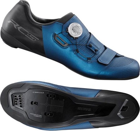 Shimano SH-RC502 SPD/SL Yol Bisileti Ayakkabısı 42 Numara Mavi Siyah - 2