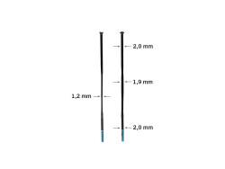 Shimano Ultegra WH-R8170-C36 Jant Seti için jant teli 286mm