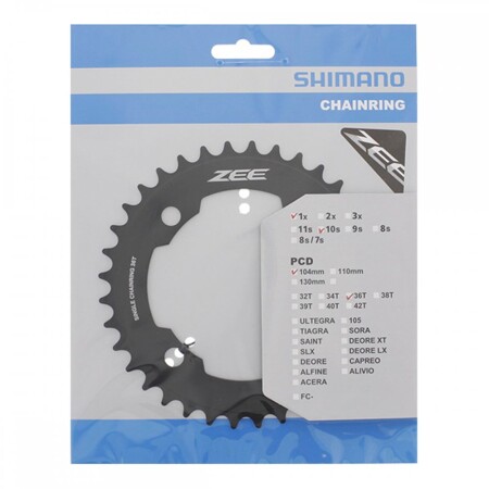 Shimano ZEE FC-M640  104mm BCD 36T  Yaprak Dişlisi 10Vites Uyumlu - 2